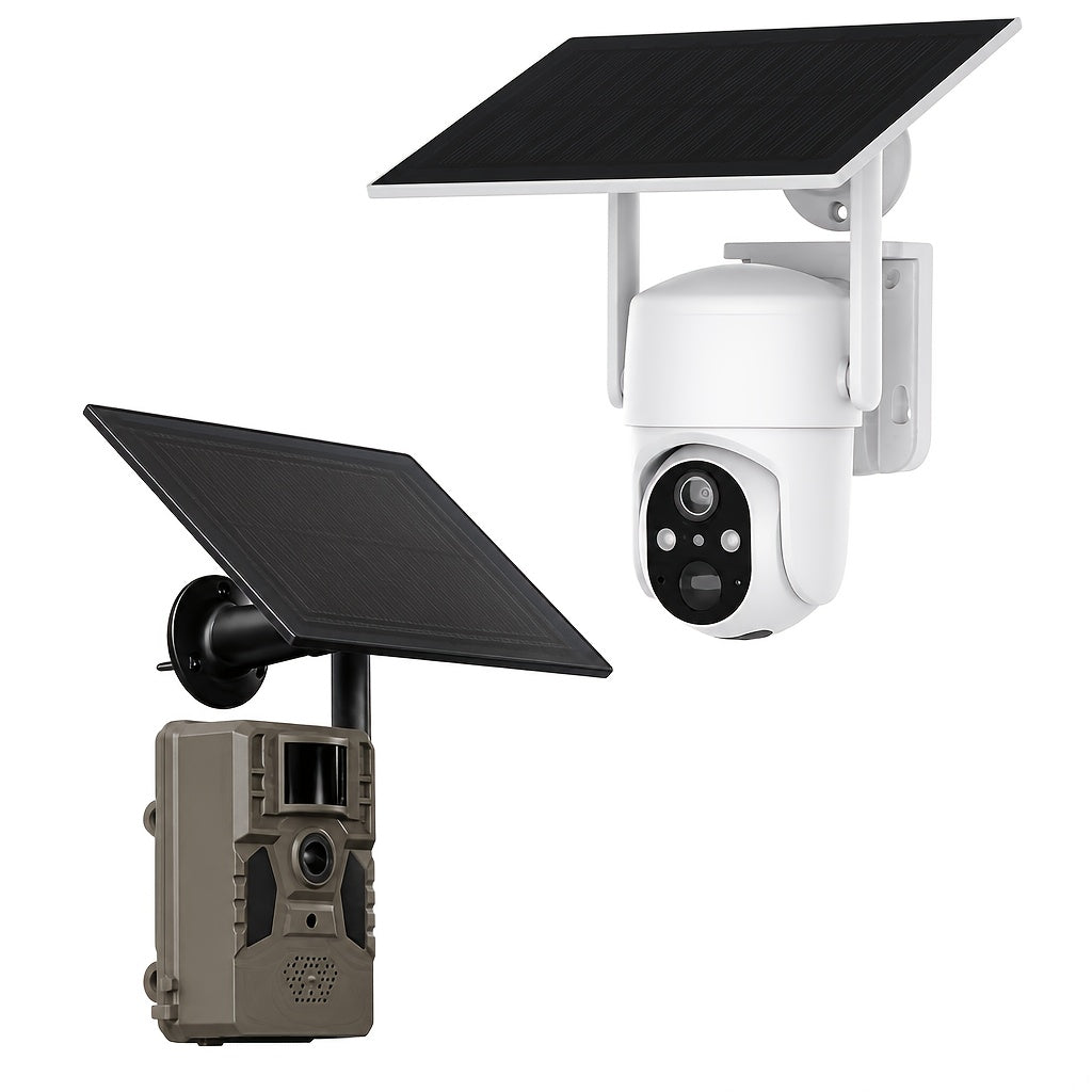 4G Trail Camera Wireless Outdoor – 2K 1440p Solar Security Camera, No-Glow Night Vision 75ft, 0.2s Trigger, Built-In SIM, No WiFi Needed | 1, 2 & 4-Pack Options
