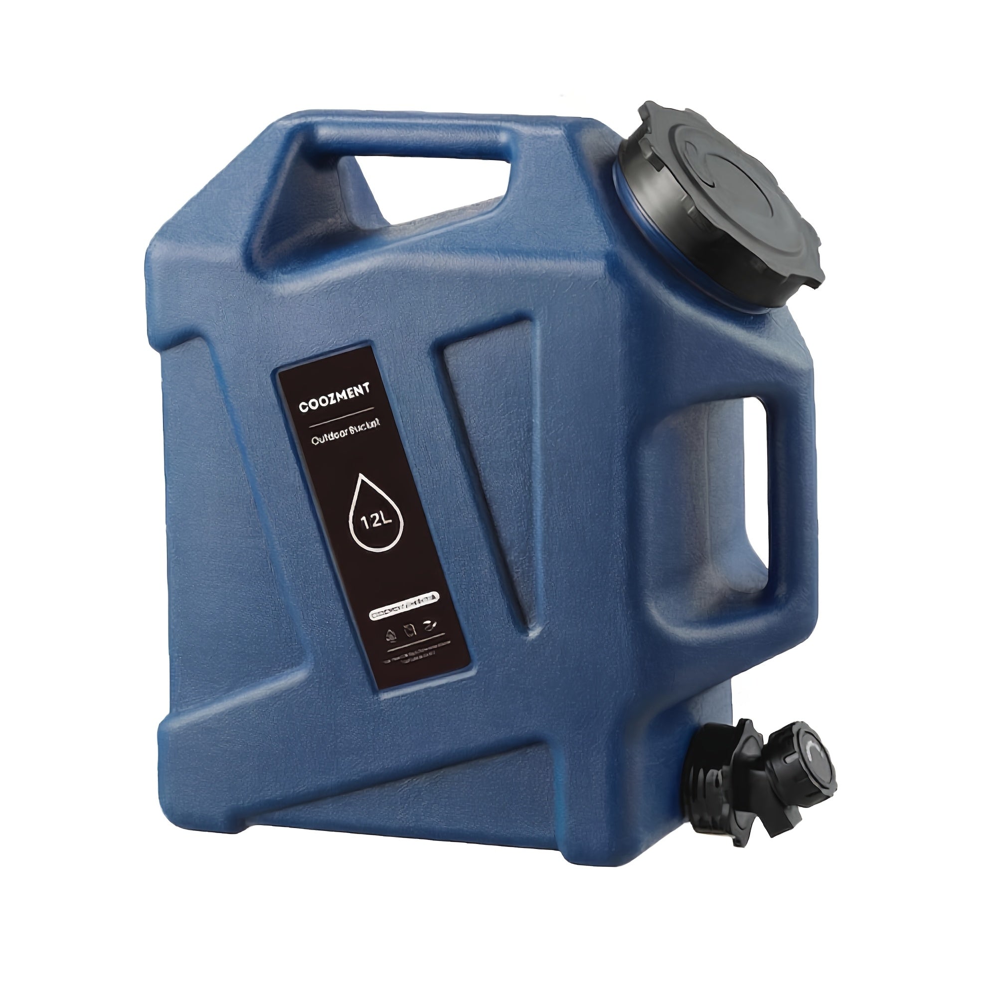 Water Jug with Spigot & 2 Handles – BPA Free PVC Water Container 2.6 to 5 Gal for Camping, RV, Hiking & Outdoor Water Storage, Multiple Colors & Sizes