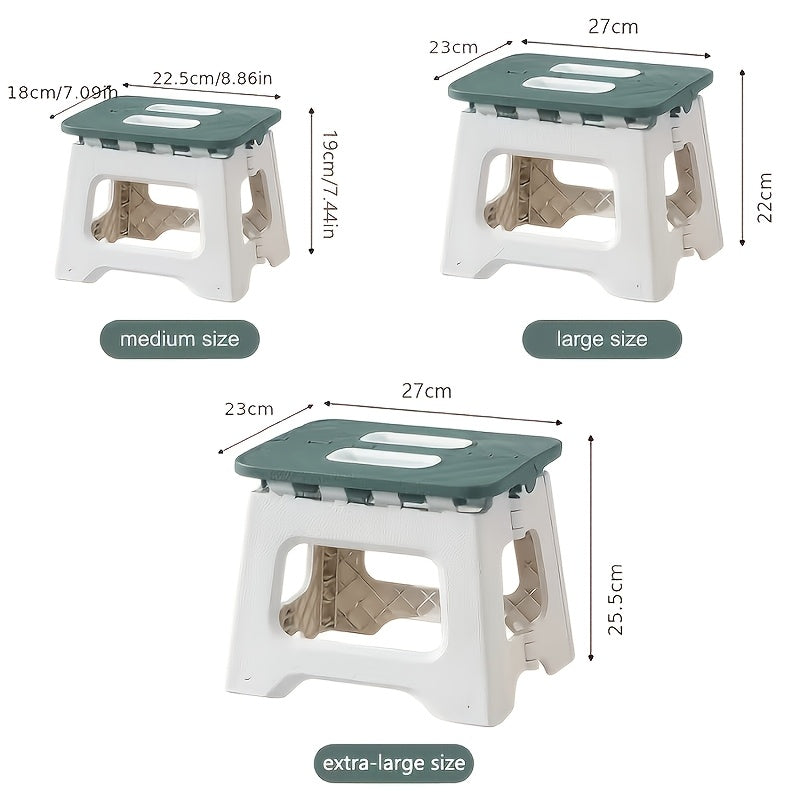 Foldable Camping Stool Portable Compact – Lightweight Multi-Function Folding Seat for Fishing, Gardening, Hiking, Home & Car Storage | Medium, Large & Extra Large