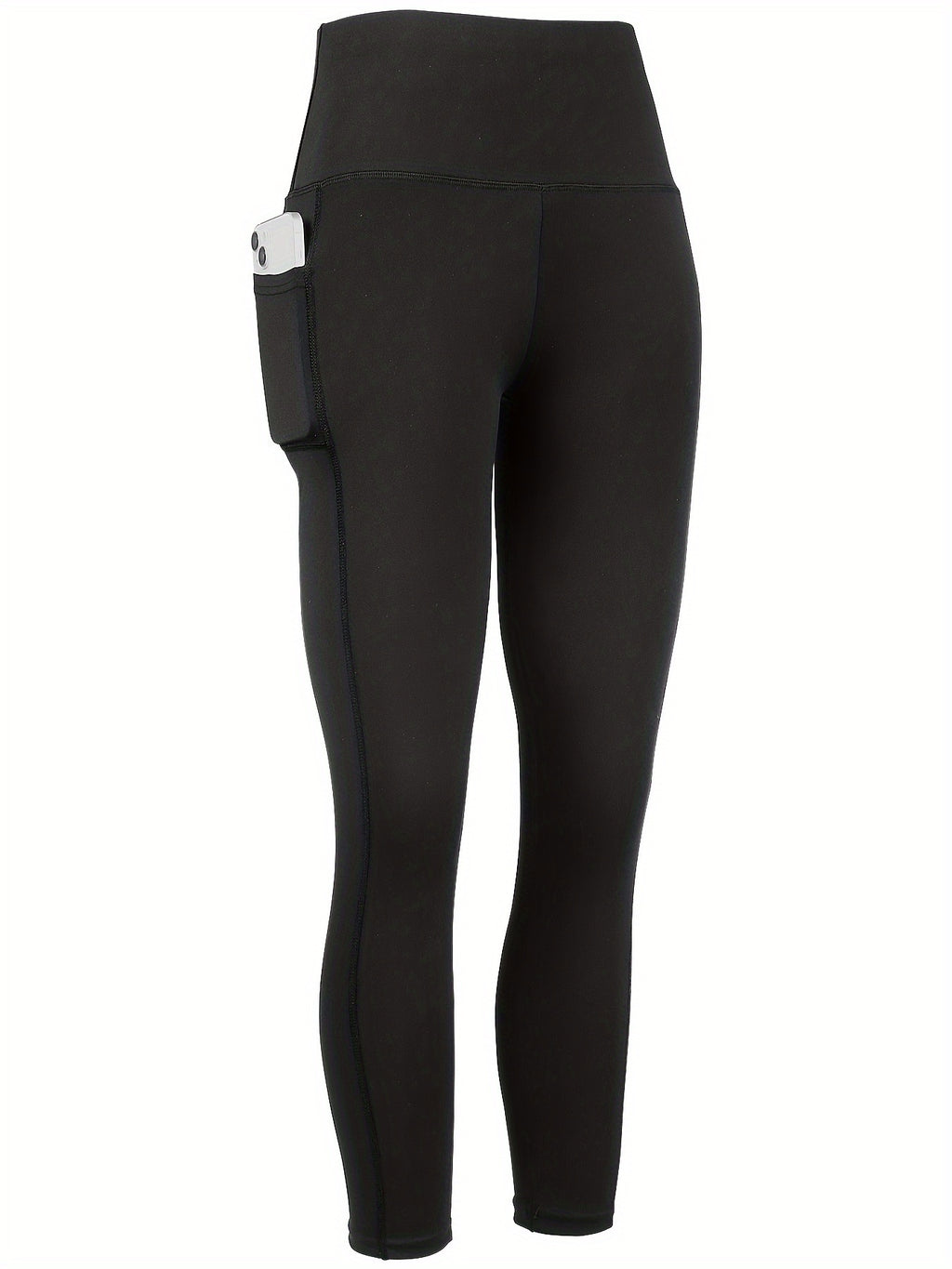 High Waisted Yoga Pants for Women with Pockets High Stretch Solid Color Athletic Leggings for Running Gym Workout Training XS-XXL
