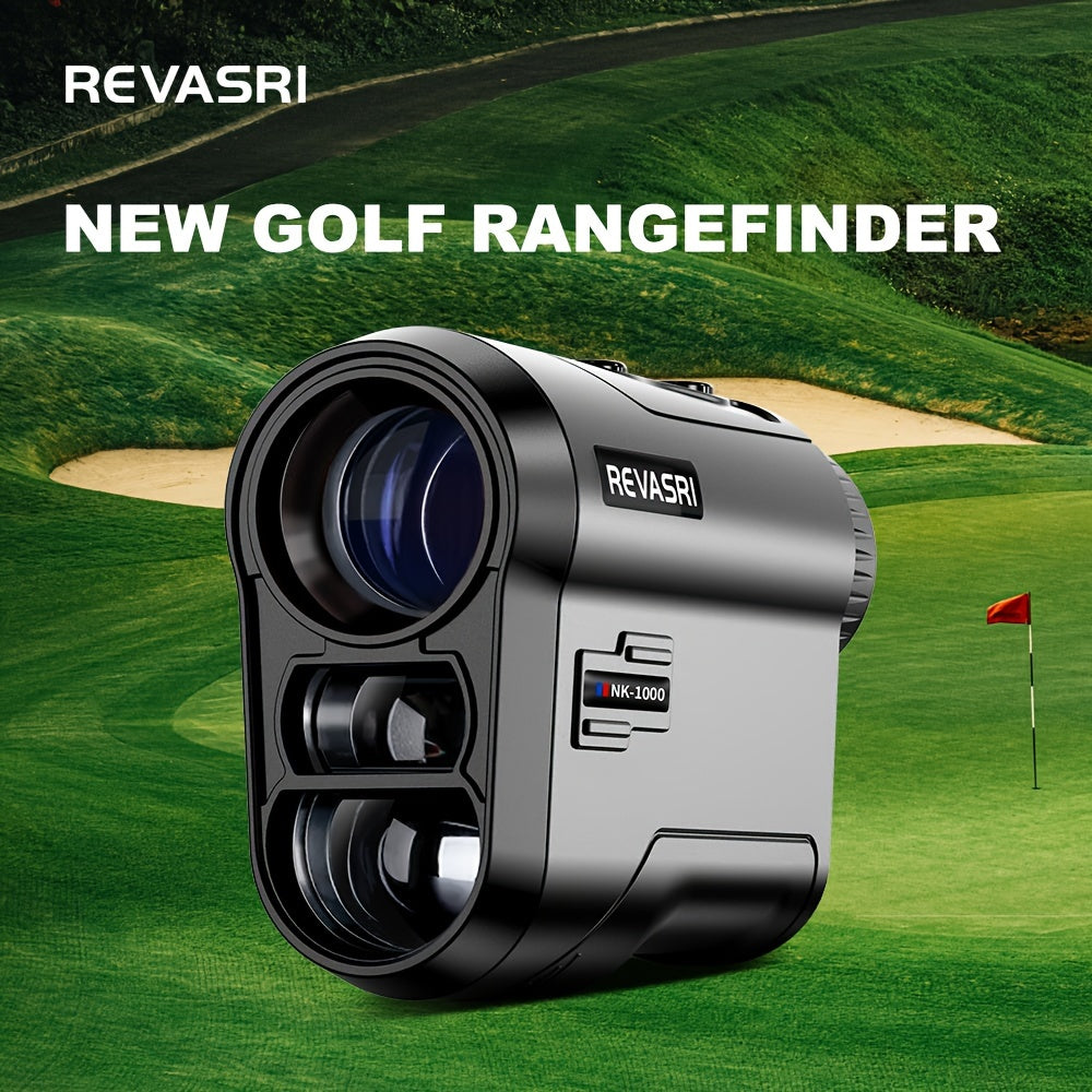 Golf Rangefinder with Slope Compensation 1000 Yard Laser Distance Meter Flagstick Lock Vibration 6x Magnification USB-C Rechargeable for Golf Tournament Practice Golfer Gift