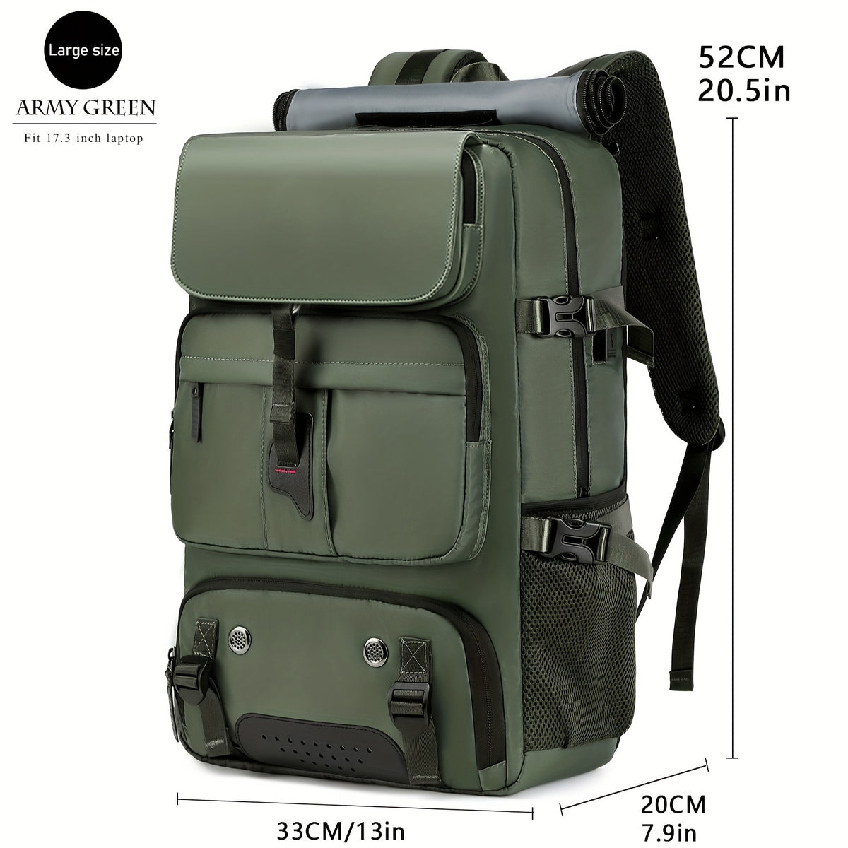 Large Capacity Laptop Backpack with Shoe Compartment – 31-35L Travel Backpack for Men & Women, USB Charging Port, Business, College & Weekend Trips