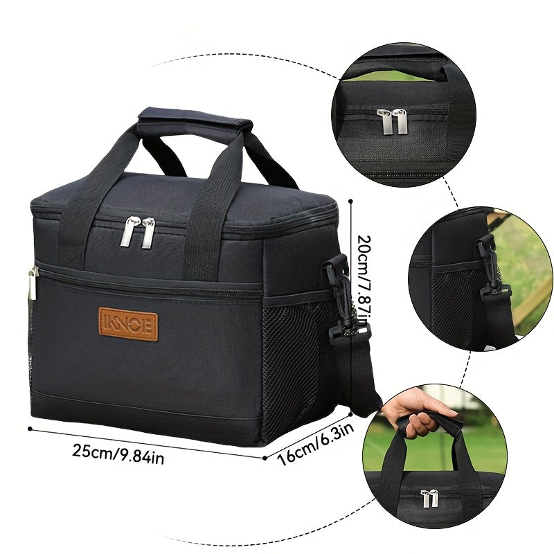 Foldable Insulated Lunch Bag Leakproof Thermal Tote with Aluminum Foil Lining – Keeps Food Cold 6+ Hours for Women Men Kids Work School Picnic
