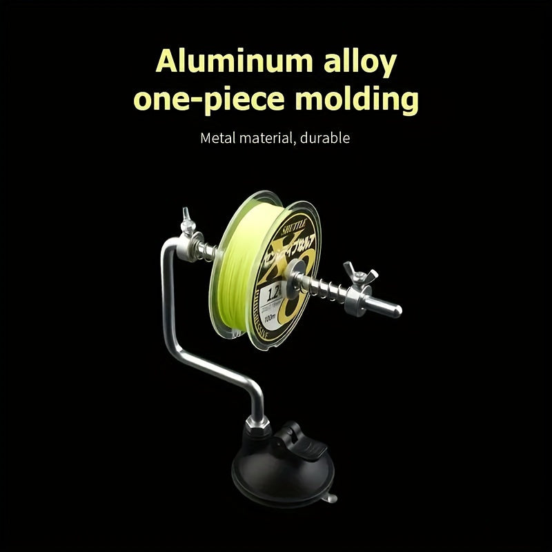 Stainless Steel Fishing Line Spooler – Portable Fishing Reel Line Winder Spooling Station for Spinning & Baitcasting Reels Freshwater Saltwater Fishing Accessories