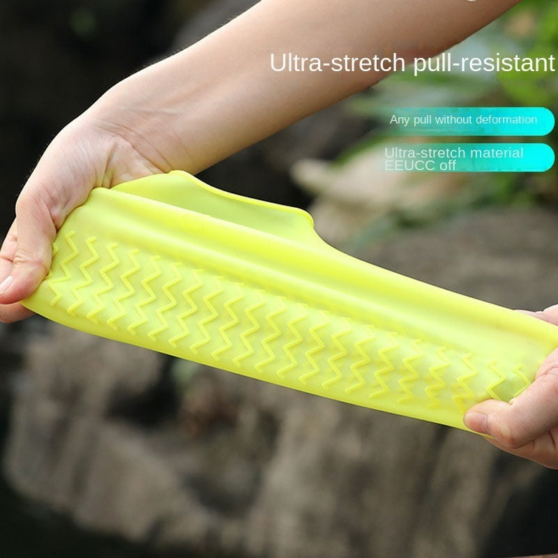 Waterproof Silicone Shoe Covers 3 Pairs – Thickened Non-Slip Rain Boot Covers, Wear-Resistant Outdoor Overshoes for Men & Women, One Size Fits EU 34-45
