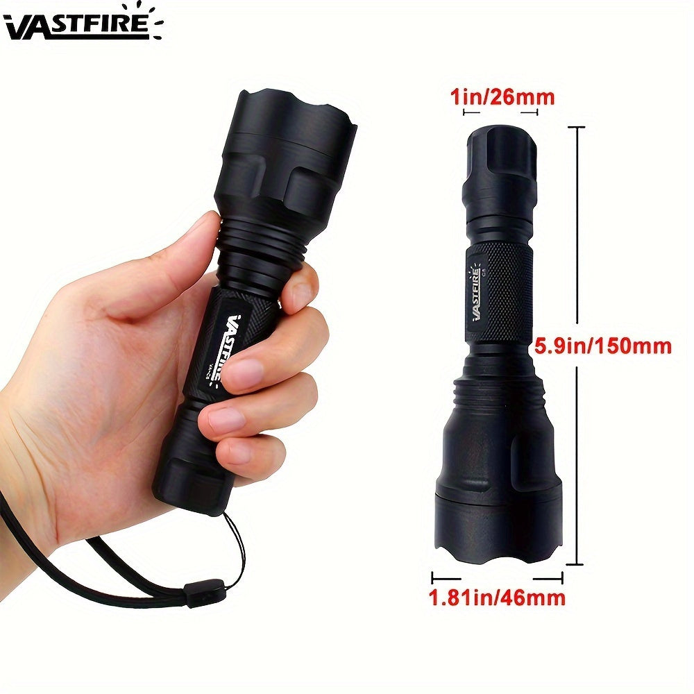 Green Flashlight 350 Yards High Power – Long Range Night Vision Remote Control Rechargeable 18650 Battery for Hunting Fishing Camping Beekeeping Outdoor Night Use