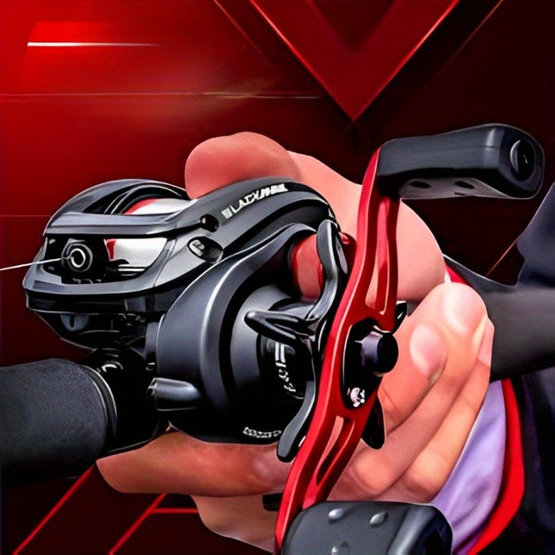 Classic Pro Speed Spool SLP Baitcast Reel – Left & Right Hand, Smooth Casting Fishing Reel for Bass & Freshwater, Black Gold & Black Red