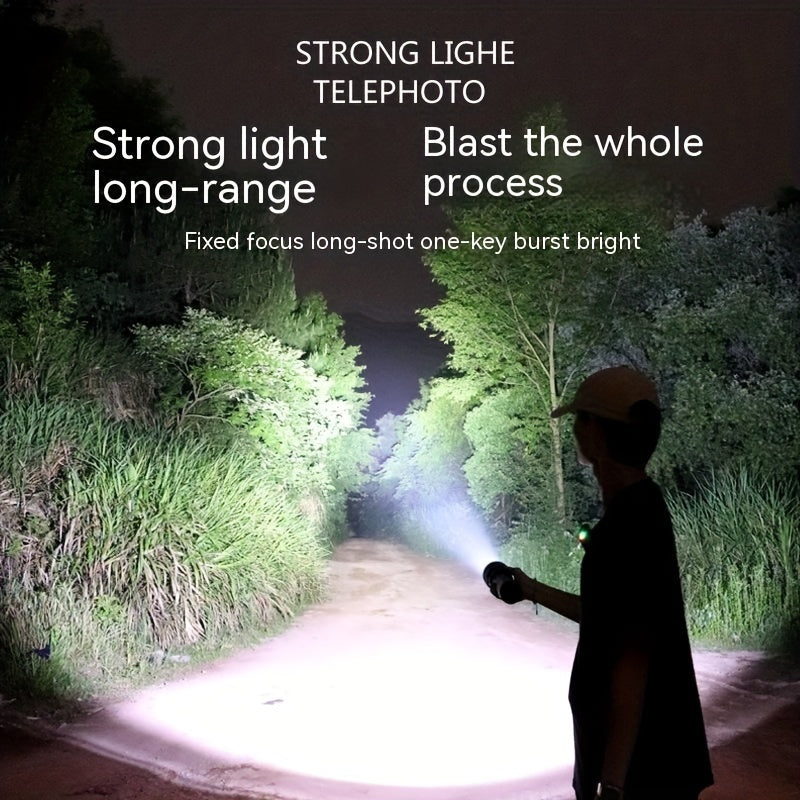 3000LM Rechargeable Tactical Flashlight with Magnetic Base & Long Range Beam – Outdoor Camping Emergency Household LED Torch
