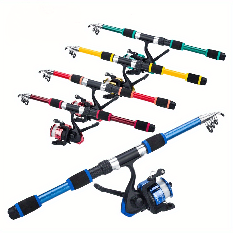 Sea Fishing Rod 70.87 Inch 1.8M Spinning Lure Rod Fast Action Light Power for Shore Boat Fishing Beginners and Professionals Red Green Blue