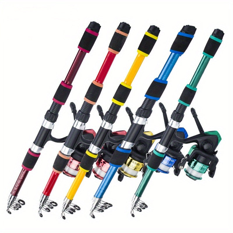 Sea Fishing Rod 70.87 Inch 1.8M Spinning Lure Rod Fast Action Light Power for Shore Boat Fishing Beginners and Professionals Red Green Blue