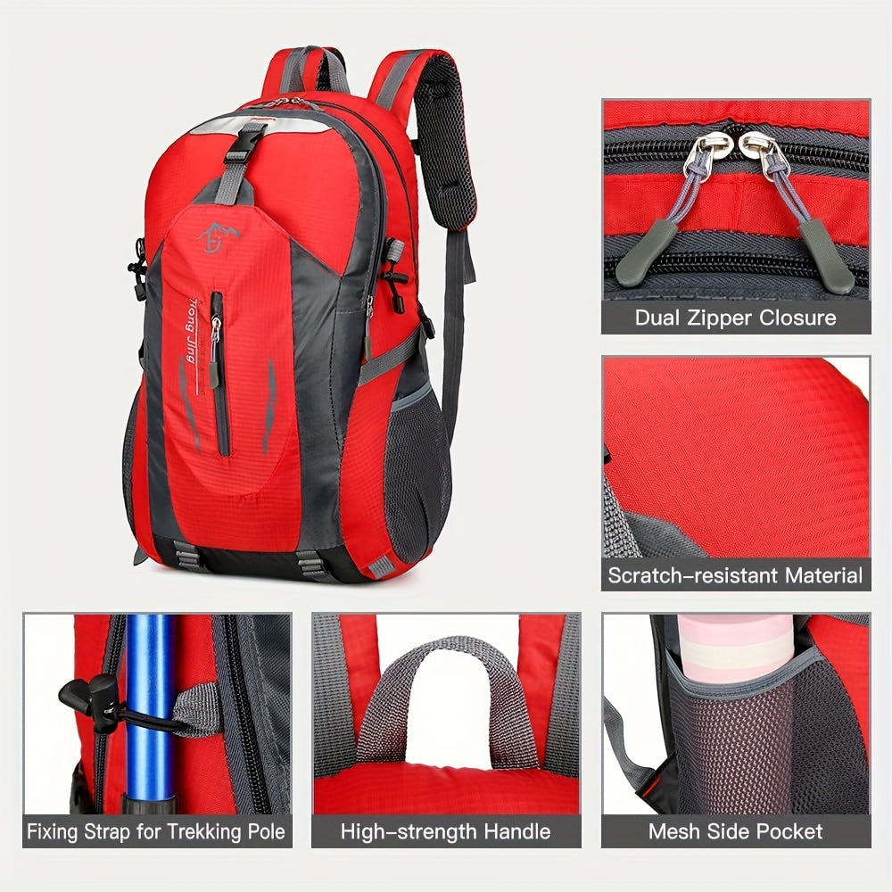 Lightweight Hiking Daypack Backpack 25L with Laptop Compartment – Oxford Cloth Adjustable Harness for Men Women Camping Cycling Travel Commute
