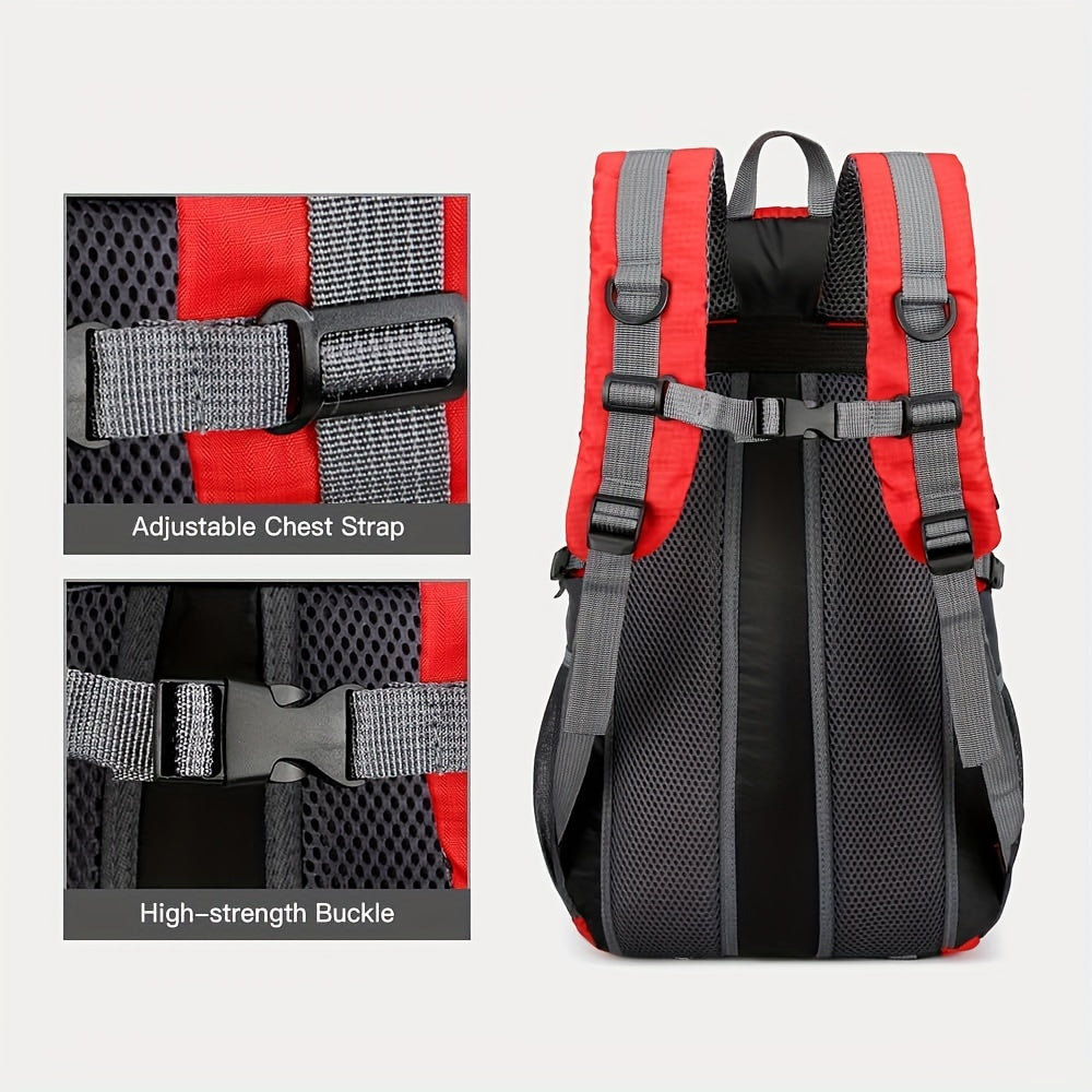 Lightweight Hiking Daypack Backpack 25L with Laptop Compartment – Oxford Cloth Adjustable Harness for Men Women Camping Cycling Travel Commute