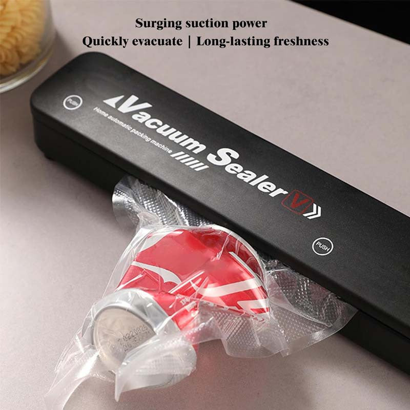 Vacuum Sealer Machine with 50 Seal Bags – Automatic Air Food Sealing System for Food Saver Storage & Sous Vide, Black or White