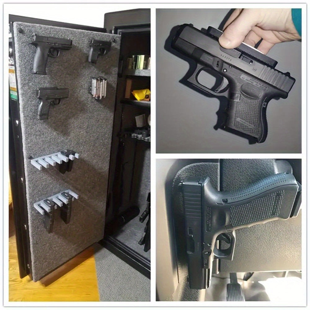 Magnetic Pistol Holster Mount 30 Lbs – Rubber Coated Gun Magnet for Car Truck Vehicle Wall Table Home Concealed Carry Quick Draw
