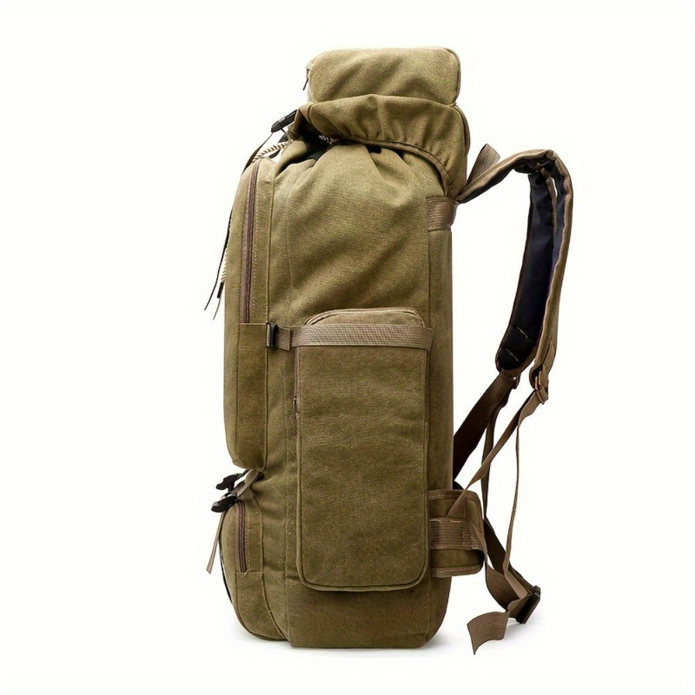 90L Large Capacity Hiking Backpack – Wear-Resistant Mountaineering Camping Travel Backpack for Men & Women, Durable Outdoor Trekking Pack (Black, Khaki, Green)