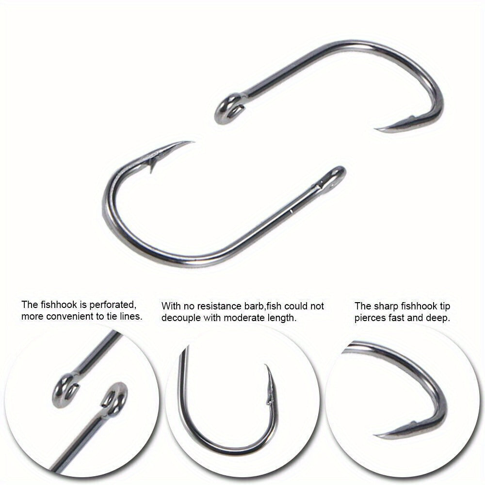 1000-Piece Assorted Fish Hooks Set 10 Sizes Black Silver Sharpened with Tackle Box – Sabiki Hooks for Freshwater & Saltwater Sea Fishing – Sizes #3–#12 – Angler Gift for Dad Husband Men