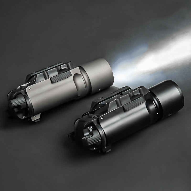 Tactical Flashlight X300U 500 Lumens LED – Picatinny Rail Mount Weapon Light for Hunting Rifle Pistol Airsoft Scout Light High-Power White Light Outdoor Tactical Gear Black Desert Tan