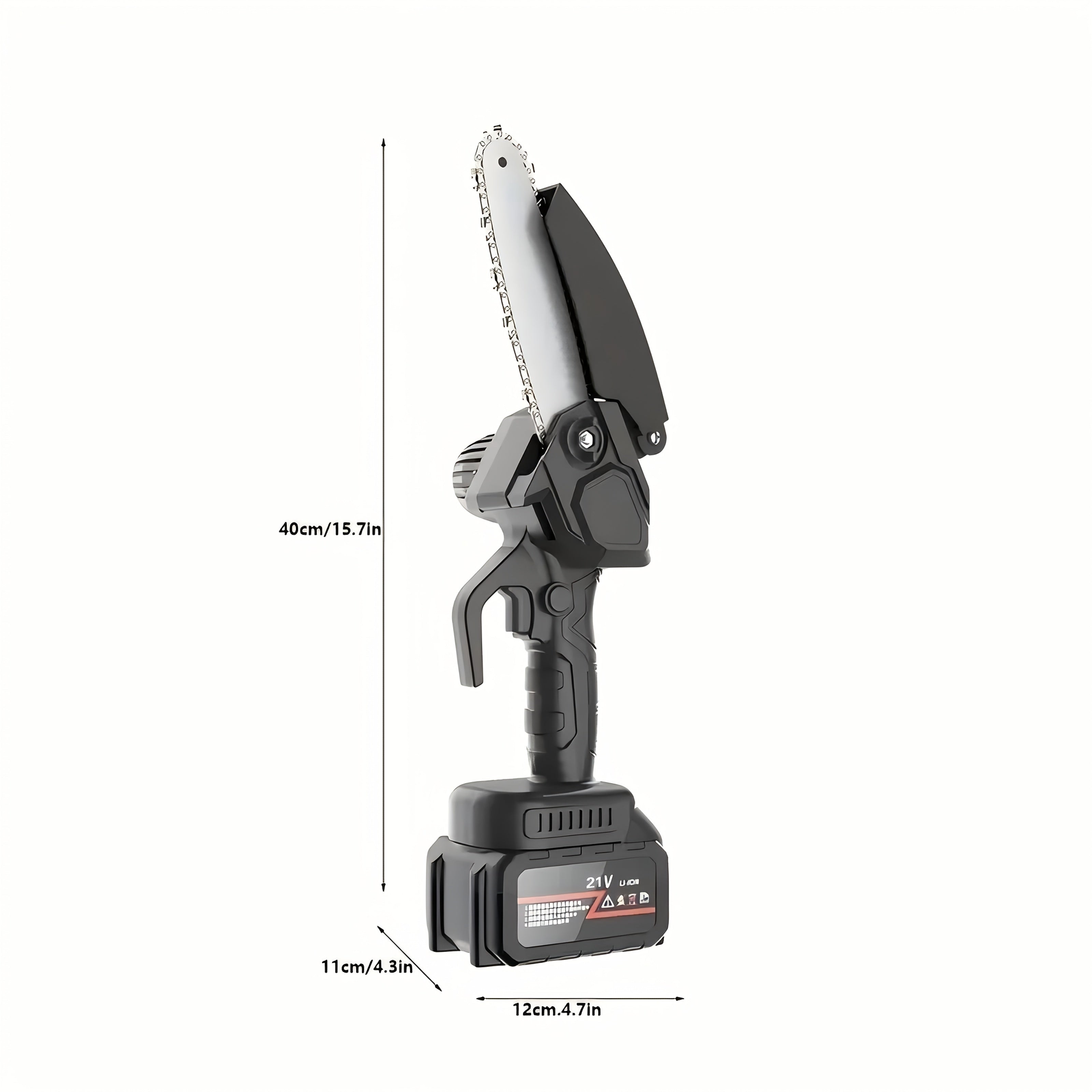 6-Inch Mini Chainsaw Cordless - Rechargeable Lithium Battery with Adjustable Chain, Safety Lock & Splash Guard, Multiple Bundle Options for Garden Branch Trimming, Tree Pruning & Gift