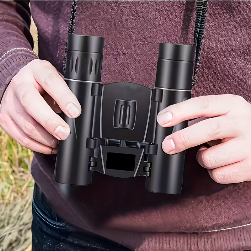 10x25 Pocket Binoculars with Smartphone Adapter Compact Lightweight High-Power Magnification for Bird Watching Hunting Concerts Hiking Travel Camping Adults Kids