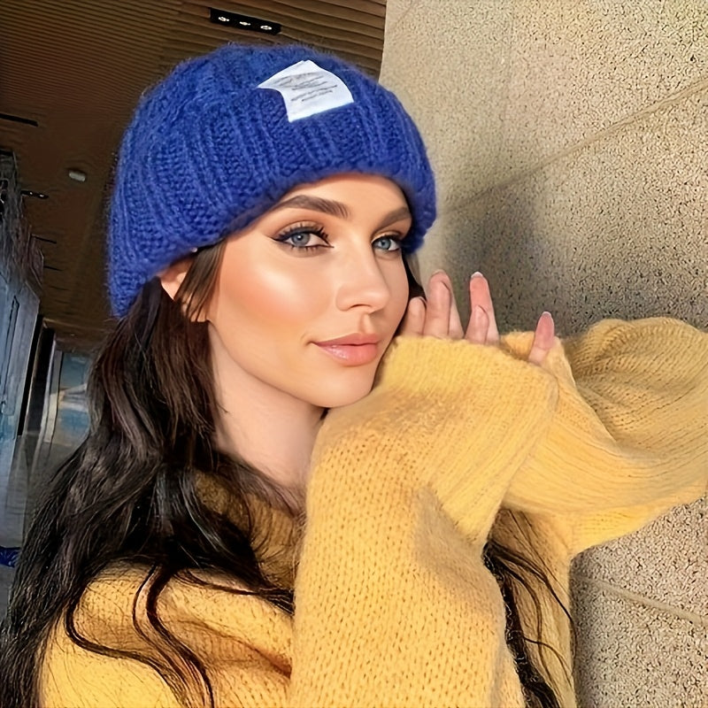 Winter Knit Beanie Caps 2-Pack Cable Knit Slouchy Hat with Ear Protection for Men Women – Candy Color Warm Loose Fit Beanie Ski Snowboard Hiking Cold Weather Outdoor Street Wear Unisex Green Orange Black Beige