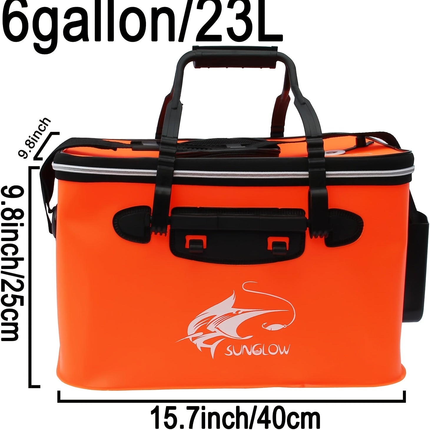 Collapsible Fish Bucket for Fishing – EVA Live Fish Holder, Foldable Bait Bucket & Fish Safety Bag for Outdoor Camping, Multiple Sizes & Colors