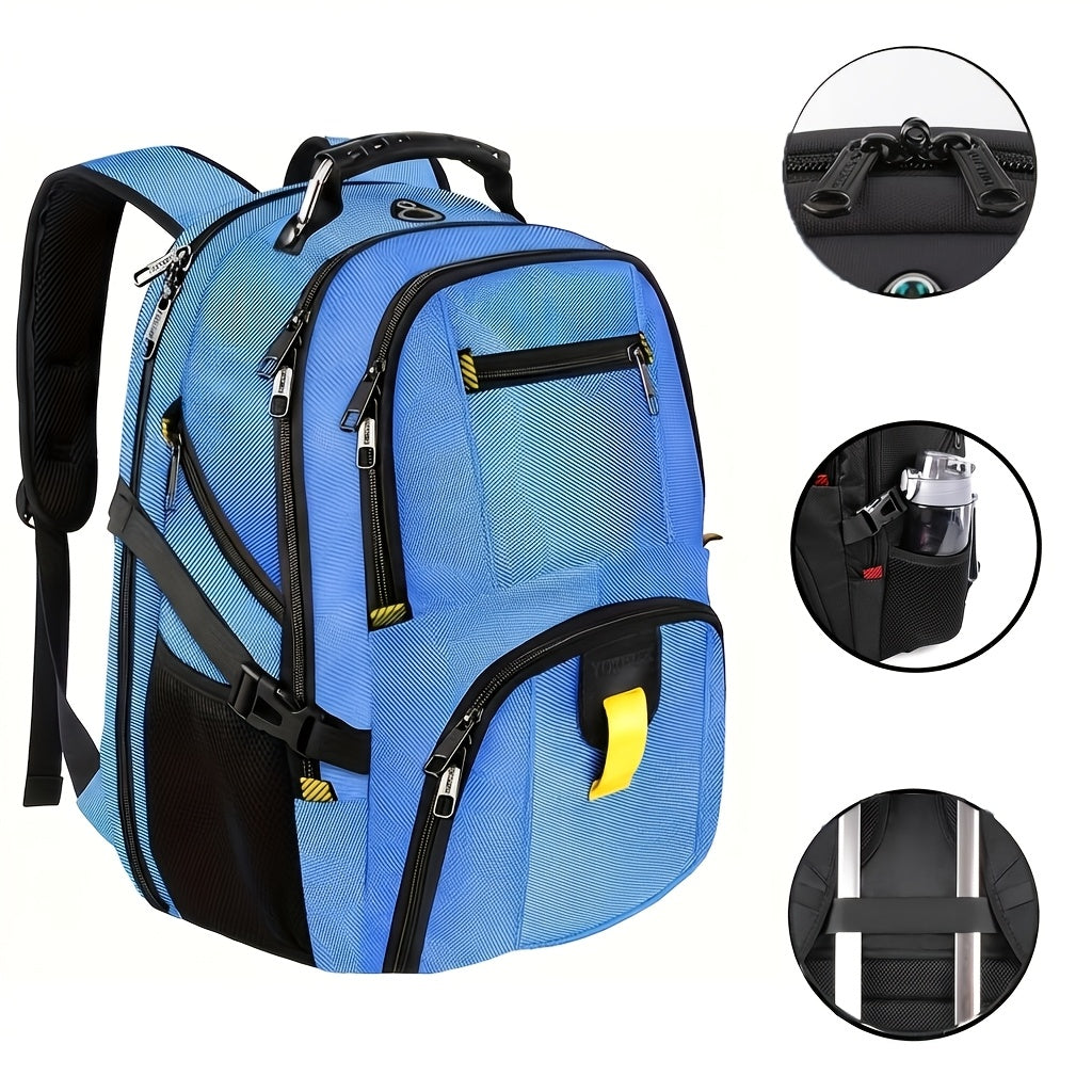 50L Extra Large Travel Backpack Fits 17" Laptop – Airline Approved, 3-Compartment Business & College Backpack for Men & Women, School, Work & Travel