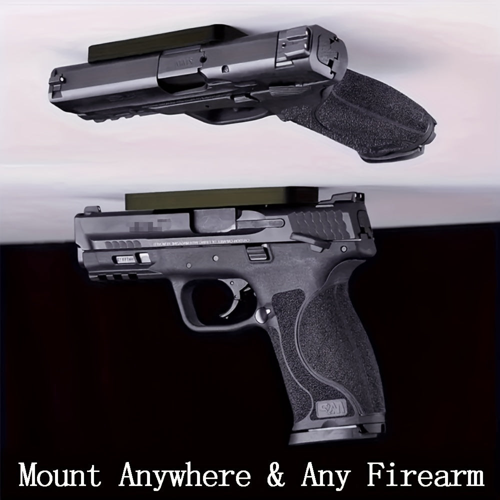Magnetic Pistol Holster Mount 30 Lbs – Rubber Coated Gun Magnet for Car Truck Vehicle Wall Table Home Concealed Carry Quick Draw