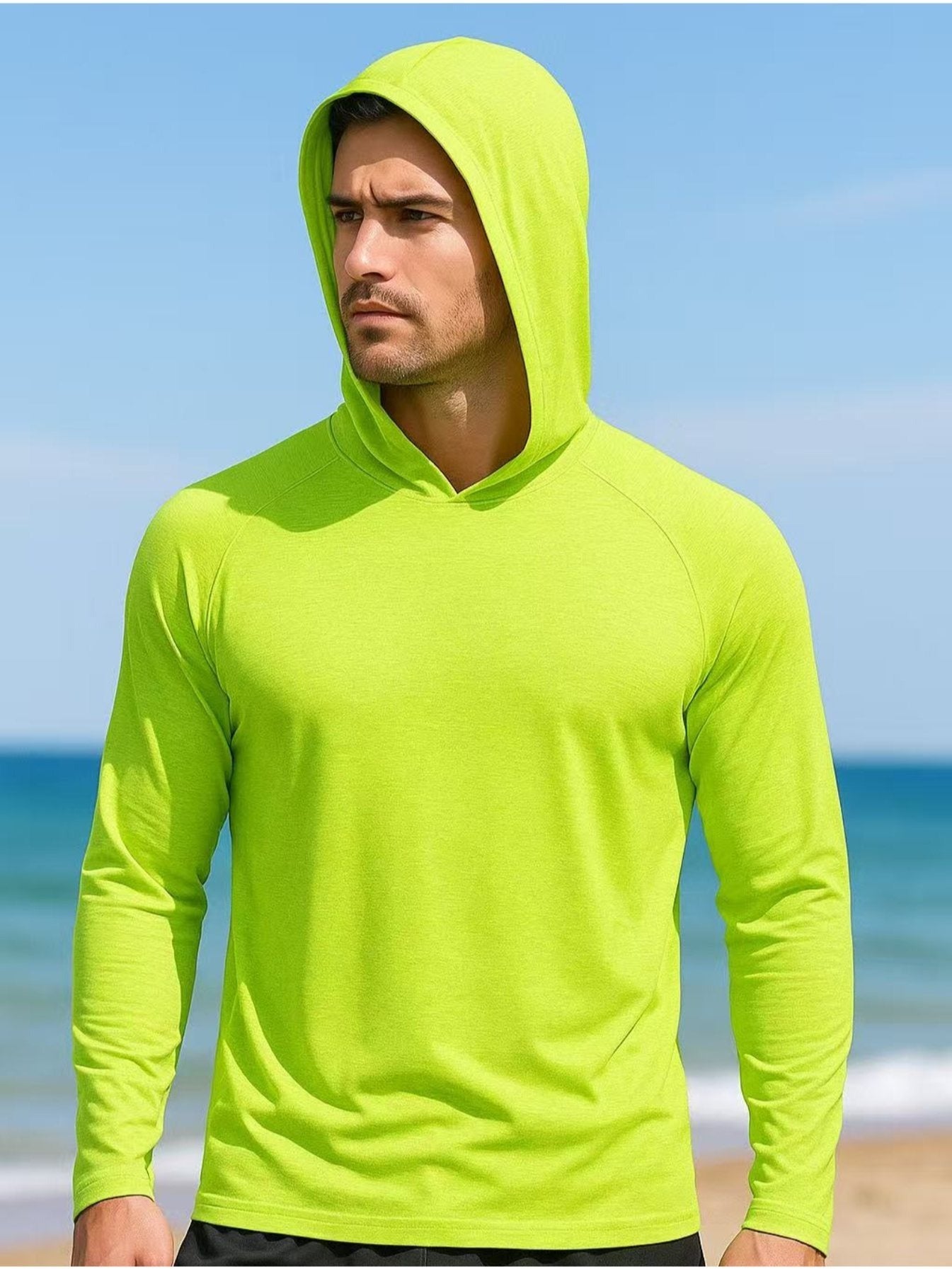 UPF 50+ Sun Protection Hoodie Long Sleeve Quick-Dry 2-Pack – High Visibility Lightweight UV SPF Shirt for Hiking, Fishing & Outdoor Active Wear, S-XXXL