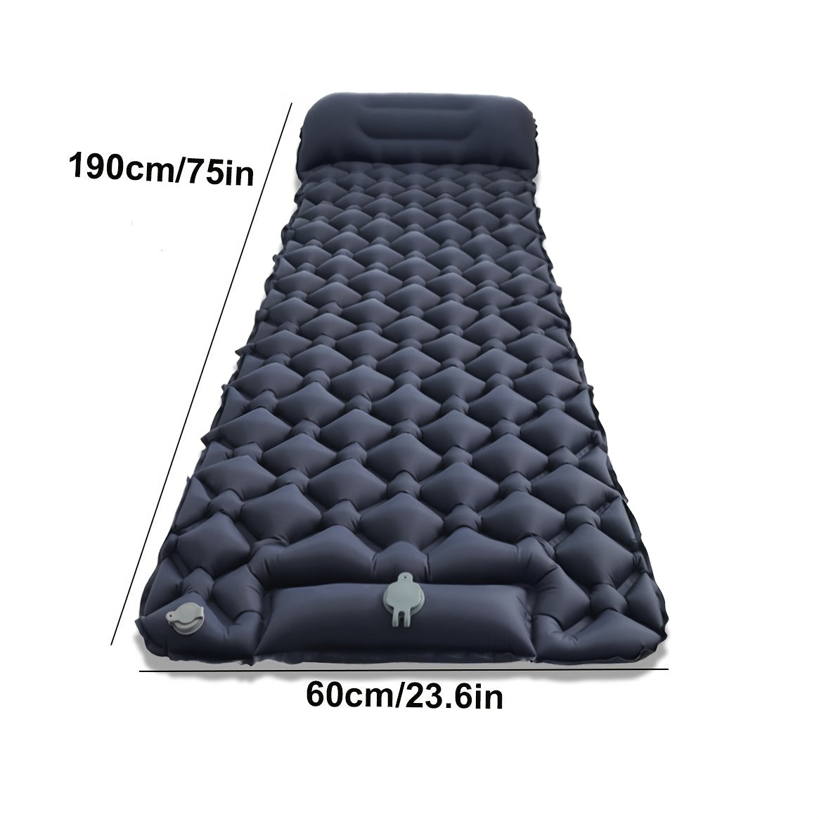 Inflatable Camping Sleeping Pad with Built-In Foot Pump & Pillow – Lightweight TPU Self-Inflating Sleep Mat for Hiking Backpacking & Outdoor Camping