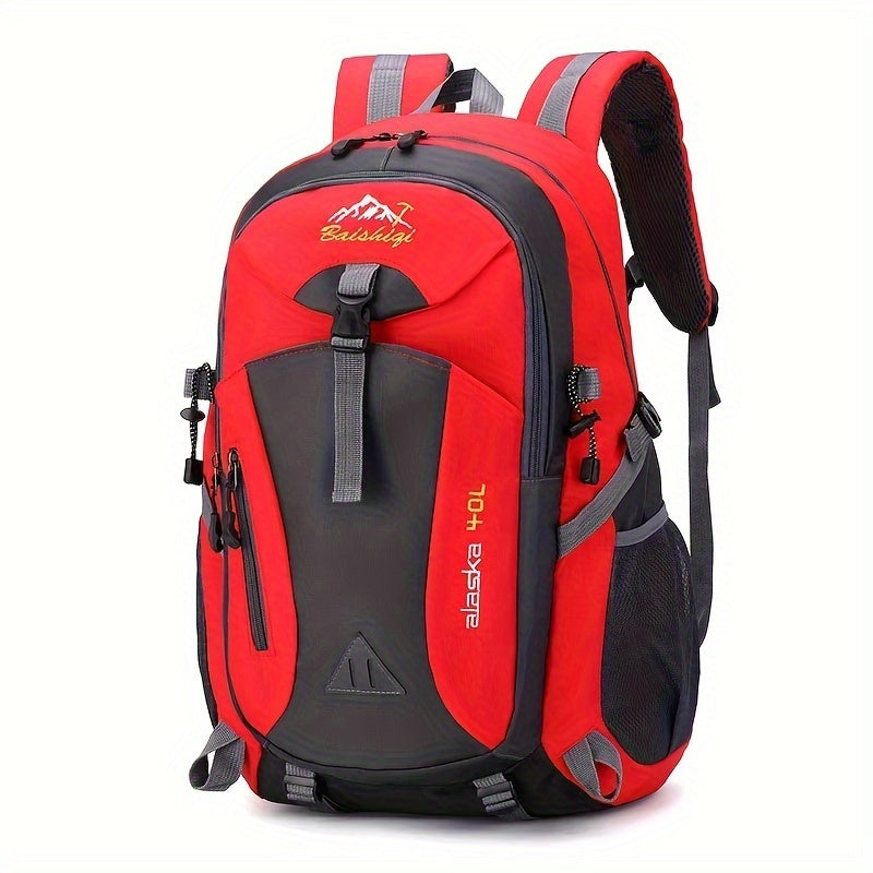 Large 40L Hiking Backpack Lightweight Unisex Adjustable Shoulder Straps – Outdoor Pack for Camping Travel Cycling Men Women Red Black Dark Blue Green