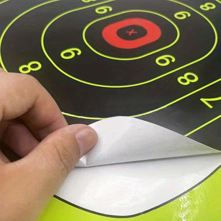 Splatter Targets 12x18 Inch Silhouette Shooting Targets Fluorescent Yellow Self-Adhesive for BB Guns Airguns Rifles Pistols Indoor Outdoor Range Practice 10 20 50 100 Pack