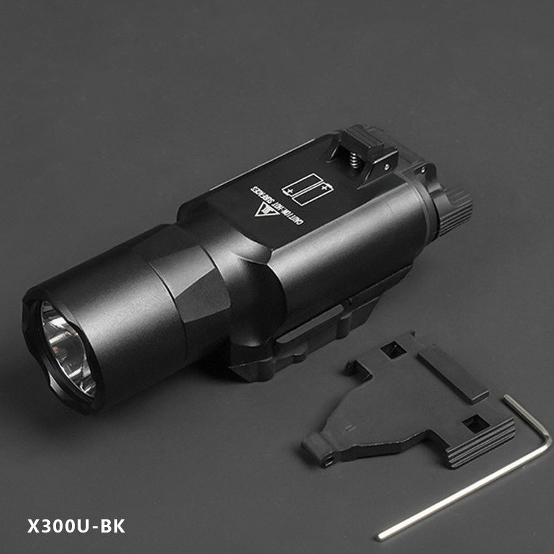 Tactical Flashlight X300U 500 Lumens LED – Picatinny Rail Mount Weapon Light for Hunting Rifle Pistol Airsoft Scout Light High-Power White Light Outdoor Tactical Gear Black Desert Tan