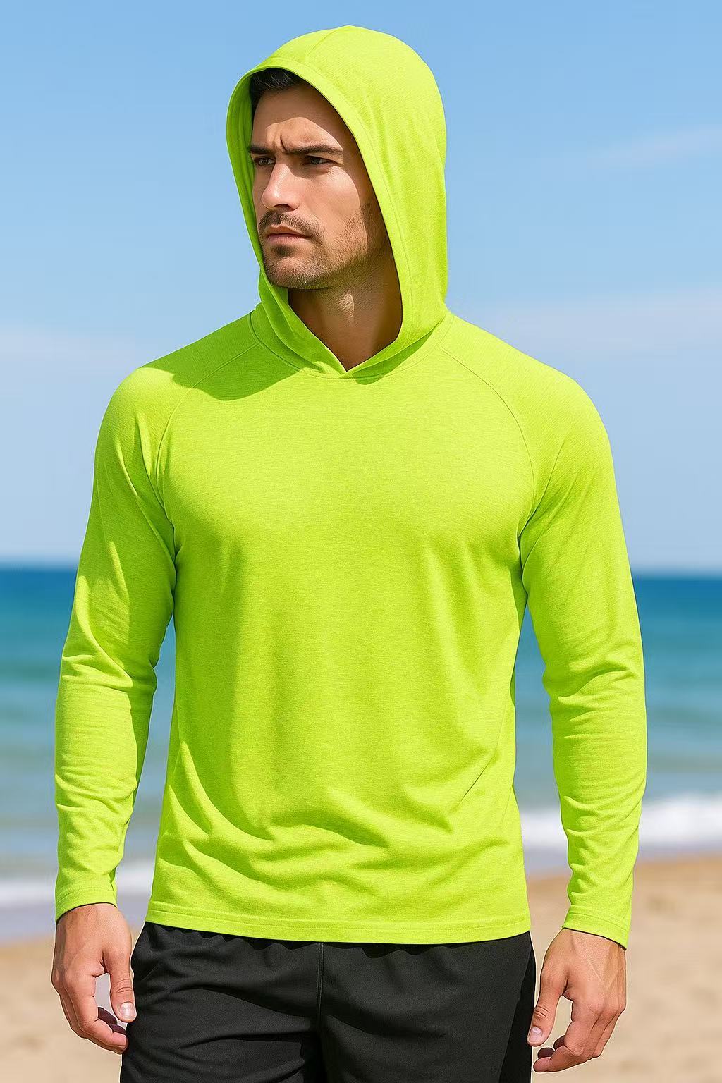 UPF 50+ Sun Protection Hoodie Long Sleeve Quick-Dry 2-Pack – High Visibility Lightweight UV SPF Shirt for Hiking, Fishing & Outdoor Active Wear, S-XXXL