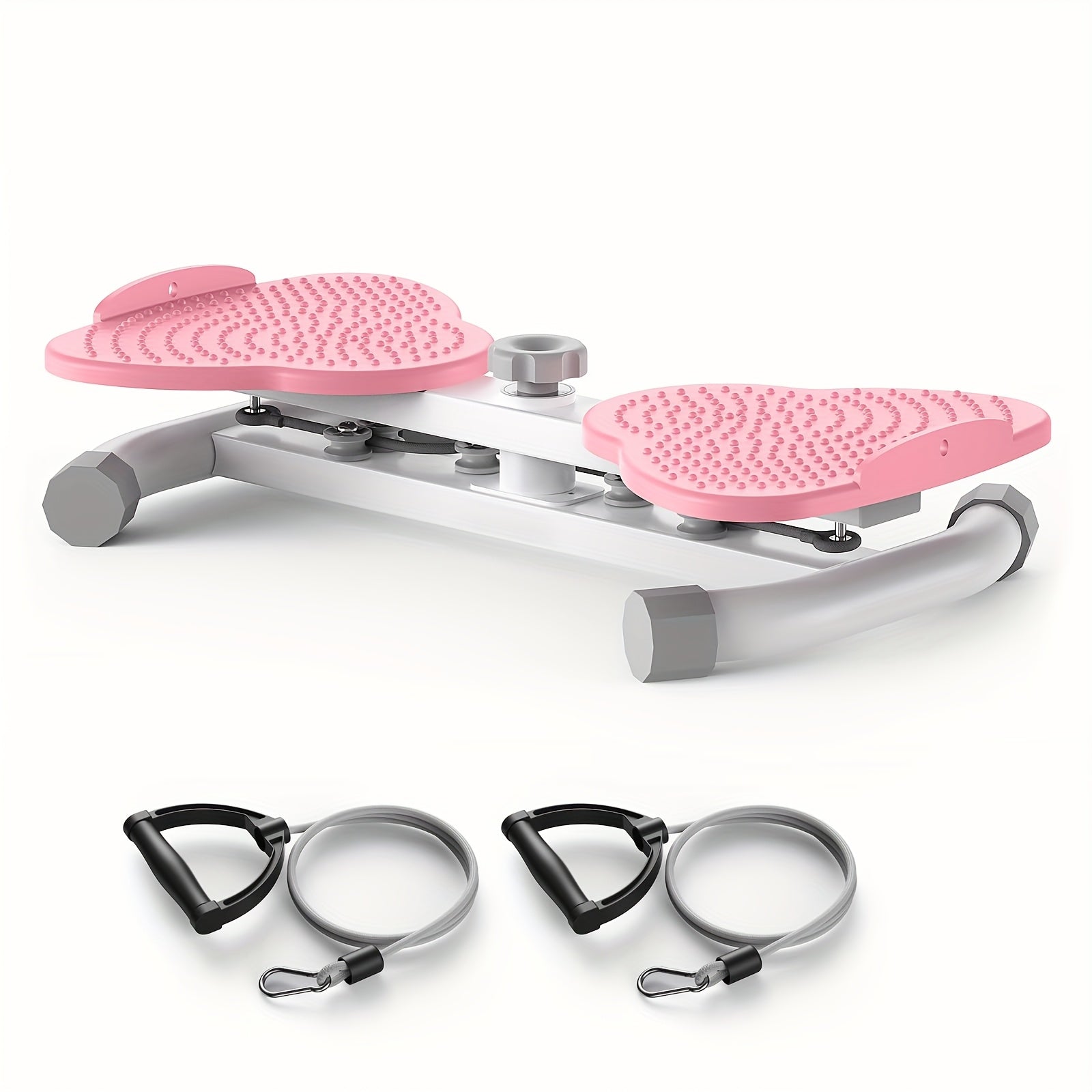 Waist Twisting Board Ab Twister Exercise Machine 360LBS Noiseless Home Gym Digital Display Tracks Time Reps Calories with Figure-8 Resistance Band for Core Workout
