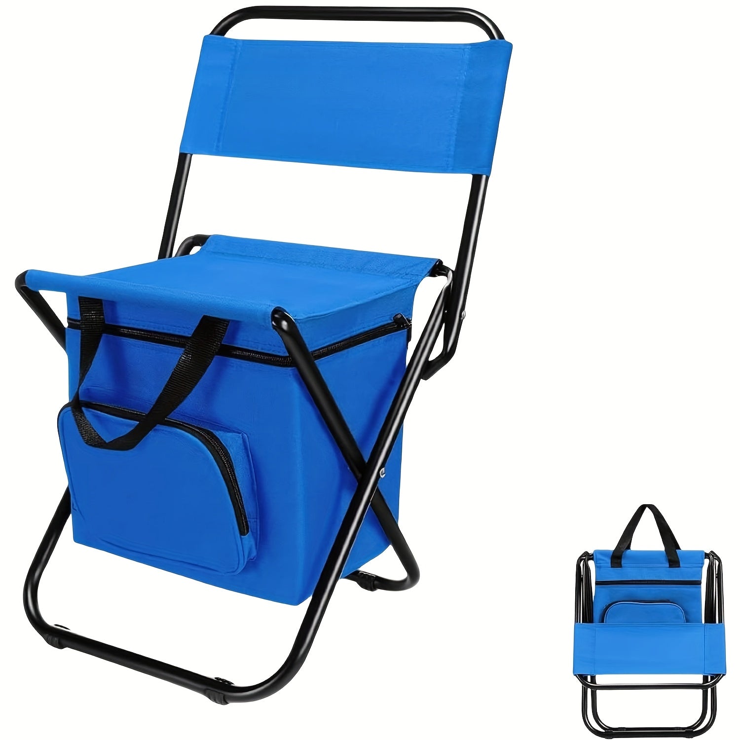 Folding Camping Chair Lightweight Backpack Carry Backrest Stool High Weight Capacity – Portable Outdoor Seat for Camping Hunting Fishing Hiking