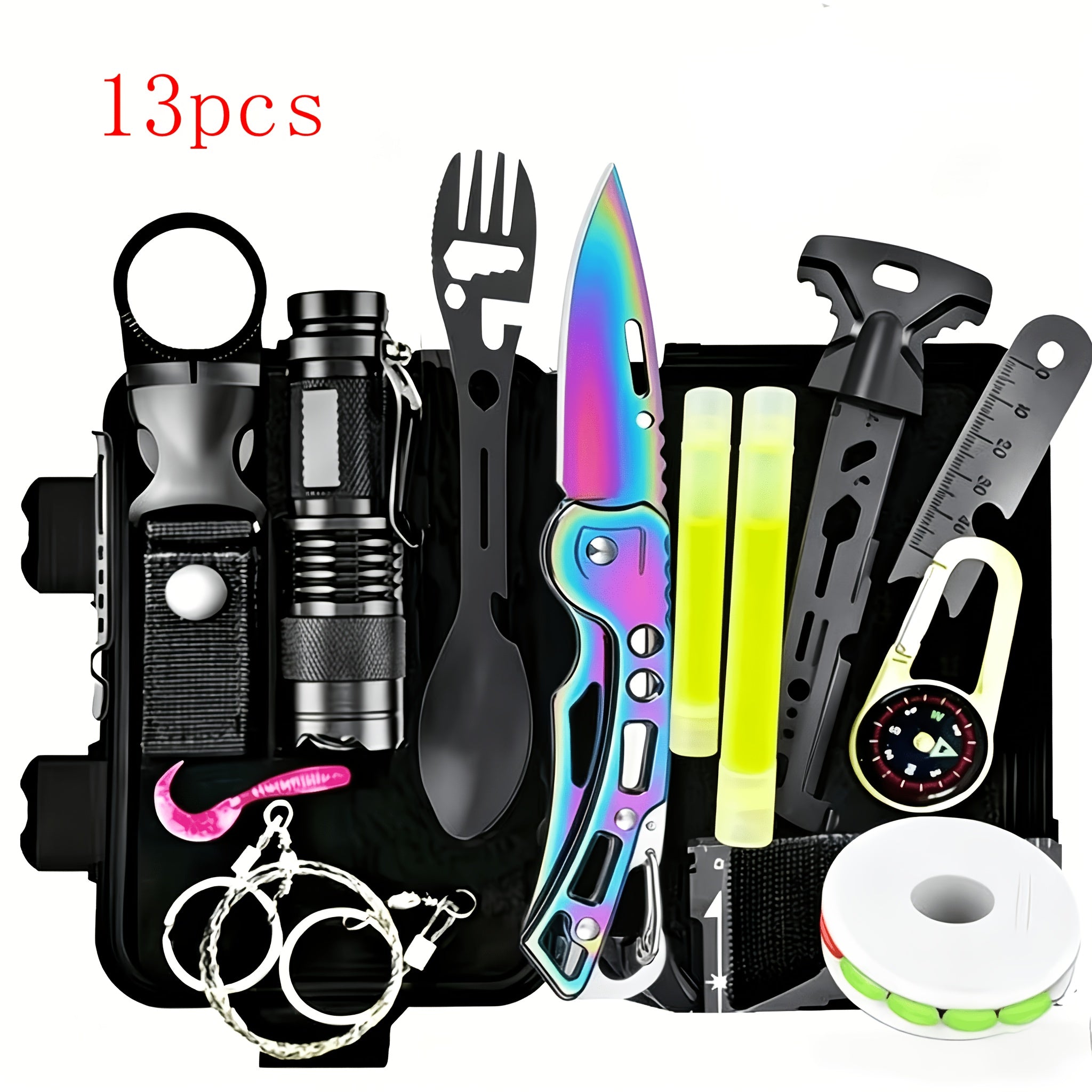 258-Piece Survival Gear Kit – Professional Outdoor Emergency Set with Fire Starter, Compass & Multi-Tools for Camping, Hiking, Backpacking | Best Gift for Men, Dad & Husband