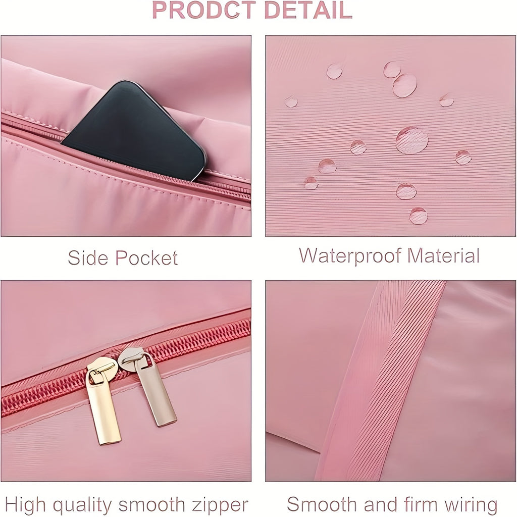 Large Gym Bag for Women Men Oversized Travel Tote Bag 17.7 Gallon Nylon Sports Duffel Bag Weekend Overnight Fitness Workout Bag Purple Pink Black