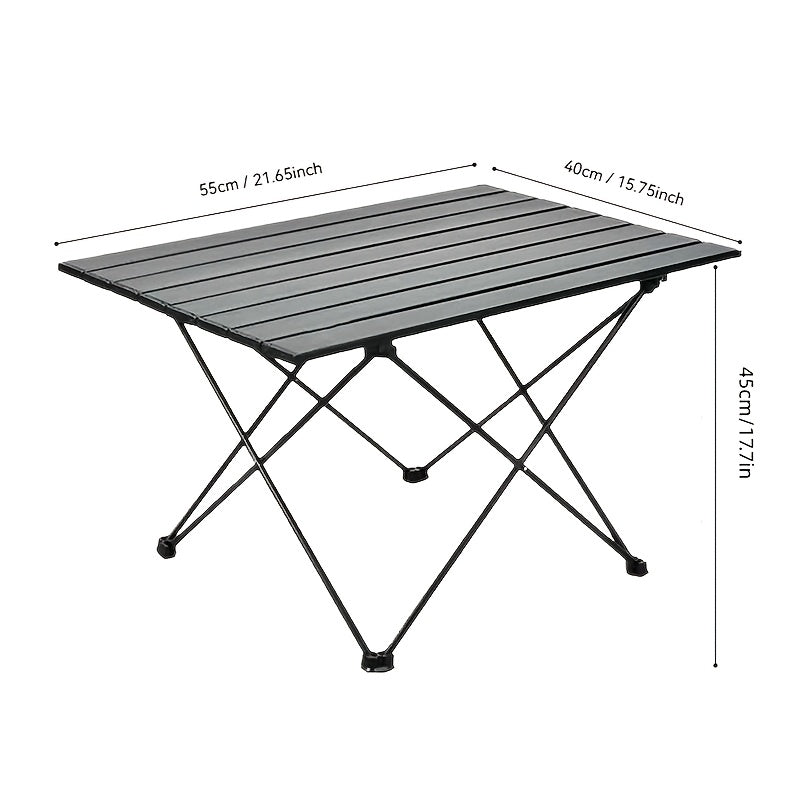 Folding Camping Table with Carry Bag - Lightweight Portable Beach Table for Outdoor Cooking, Picnic, BBQ, Boat, Backyard & Travel | S & M Sizes