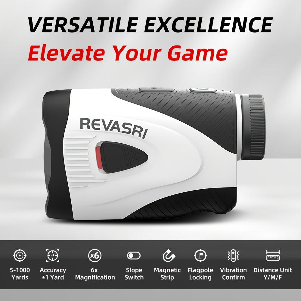 Golf Laser Rangefinder 1050 Yards with Slope Switch Flag Lock & Vibration Alert Cart Magnet Mount USB Rechargeable – Mini Portable Tournament-Legal Distance Meter for Men Women Golfers
