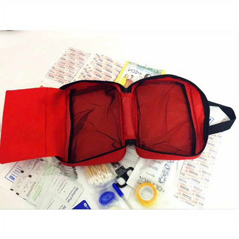 152 Piece First Aid Kit Survival Emergency Kit Camping Hiking Outdoor Portable Reusable with Scissors Pliers Bandages Gauze Tape