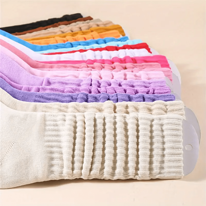Women's Socks 14 Pairs Loose Soft Thick Mixed Color – All-Season Sports Leisure Machine Washable Cute Gift for Christmas Halloween Birthday