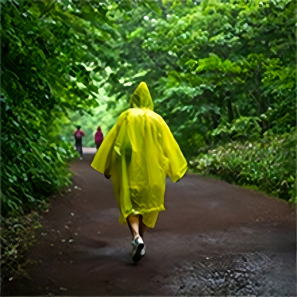 3-Pack Emergency Waterproof Raincoat with Keychain – Disposable Poncho for Camping Hiking Outdoor Sports Amusement Parks Adults Mixed Colors