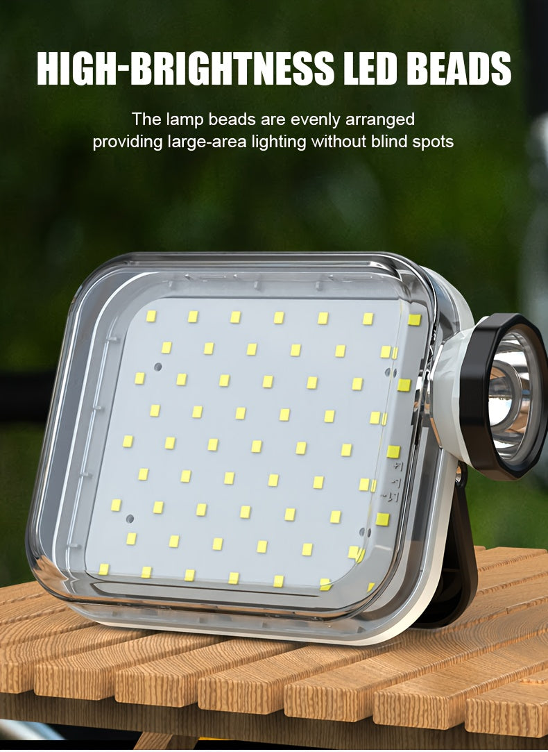 Solar Rechargeable Flashlight Ultra Bright – 3600mAh Lithium Battery, 8 Lighting Modes, Hidden Hook, Portable Camping Flashlight for Camping, Climbing, Fishing & Emergency, Great Gift for Men