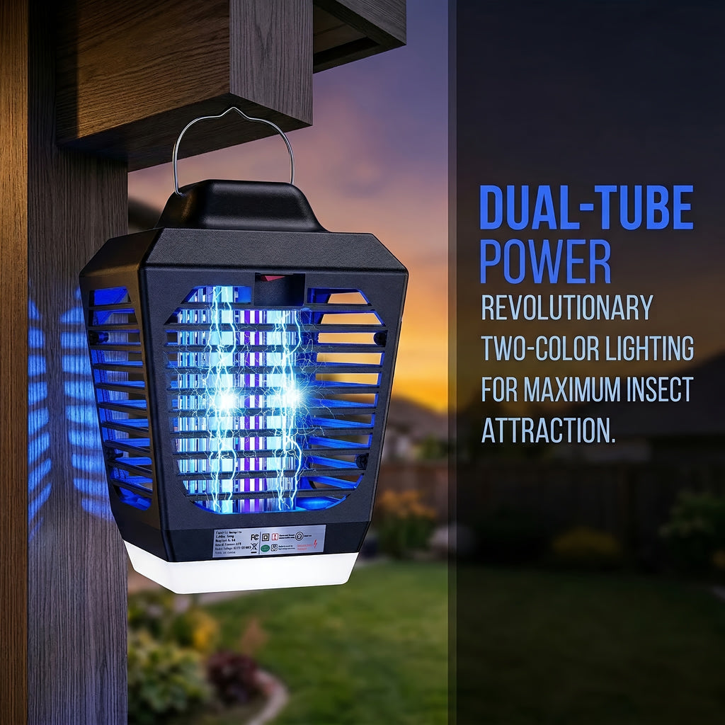 Bug Zapper Electric Mosquito Zapper Fly Killer Metal Mesh Indoor Insect Trap Lamp for Home Kitchen Bedroom Family Gift