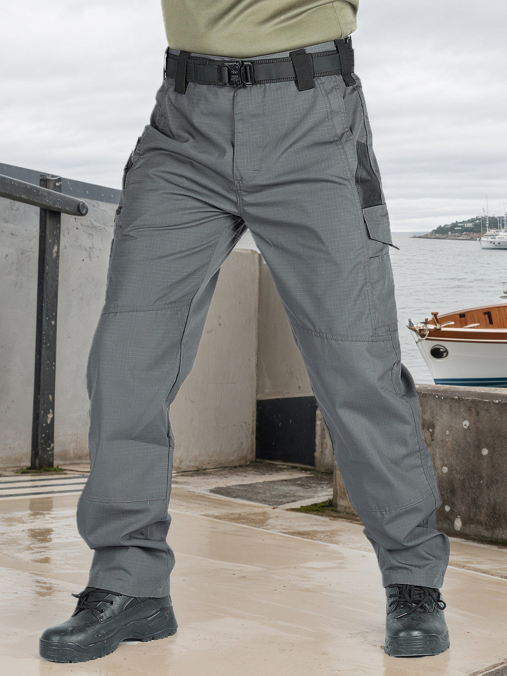 2-Pack Men's Utility Cargo Pants – Lightweight Tactical Workwear with Stretch Ripstop Fabric, Multi-Pocket Design, Sizes S-XXXL, 6 Color Combinations