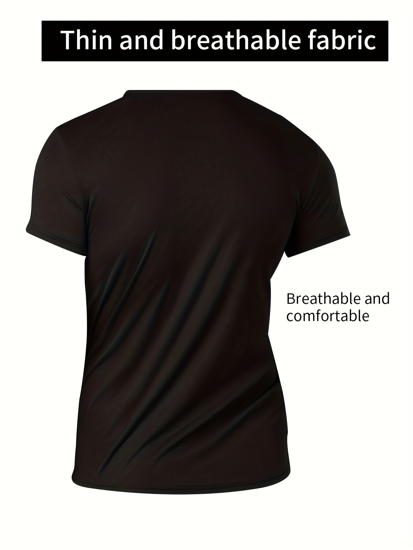 5 Pack Men's Quick Dry T-Shirts Moisture Wicking Athletic Crew Neck Short Sleeve Workout Shirts for Gym Running Sports Casual Wear S-XXXL