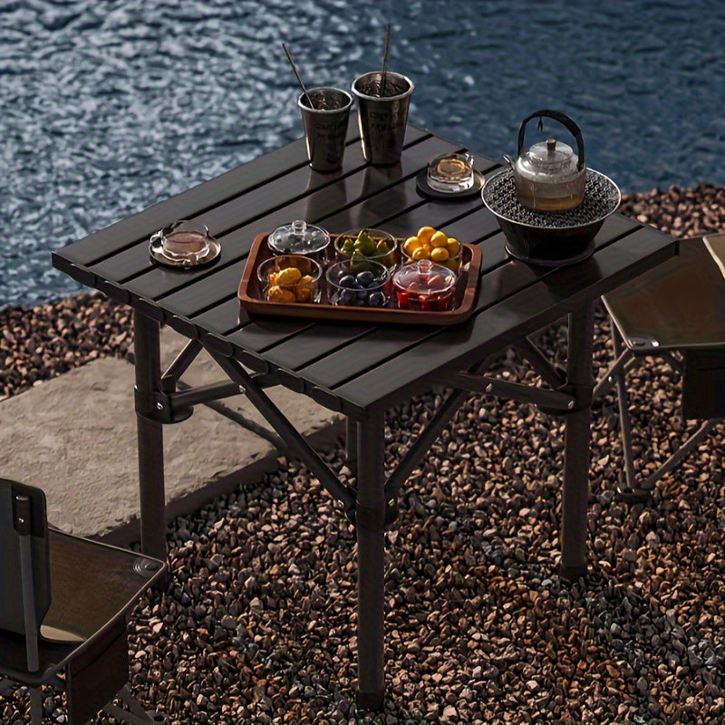 Portable Folding Camping Table with Storage Bag - Lightweight Large Outdoor Picnic Table for Camping, BBQ, Garden, Beach & Backyard, Foldable Camp Table for Family