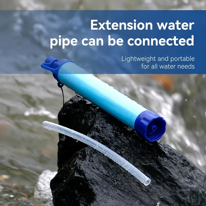 Survival Water Filter Straw Portable – Durable ABS Purifier for Camping, Hiking, Wilderness & Emergency Preparedness | 1, 2, 4 & 6-Pack Outdoor Survival Gear