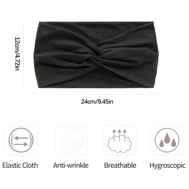 Bohemian Hair Ties 10 Pack for Women, Non-Slip Elastic Headbands for Running Yoga Sports Makeup, Breathable Comfortable Scrunchies, Holiday Birthday Gift Set