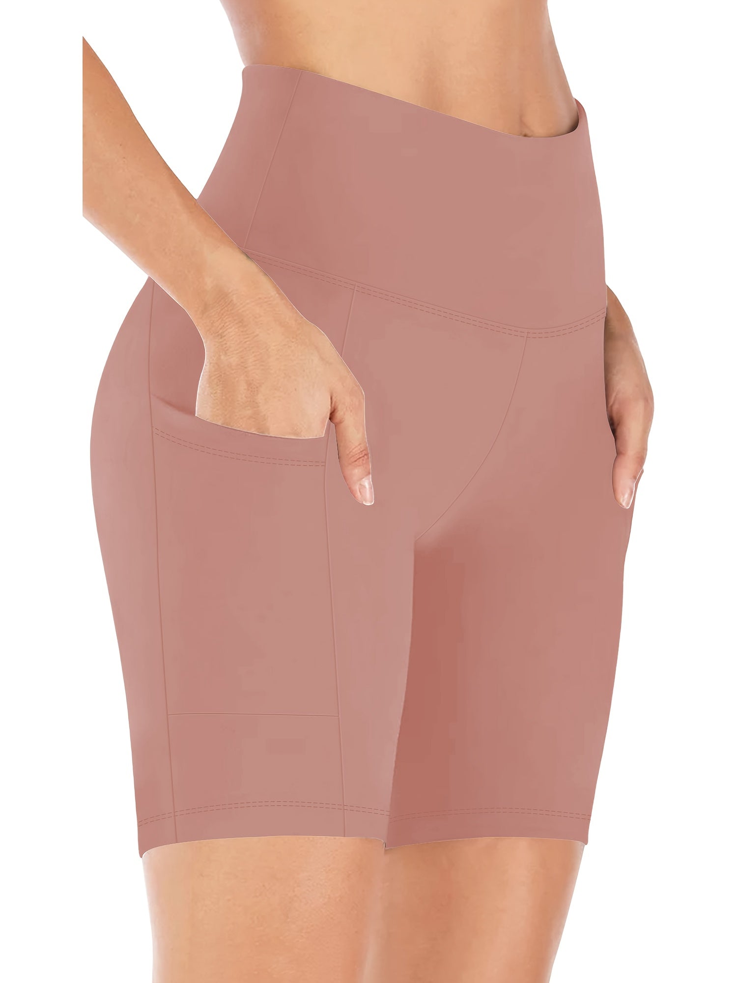 Women's High Waist Yoga Shorts – Sweat-Absorbent Elastic 5-Point Shorts for Cycling, Training & Running, Casual Summer Activewear, M-XXL